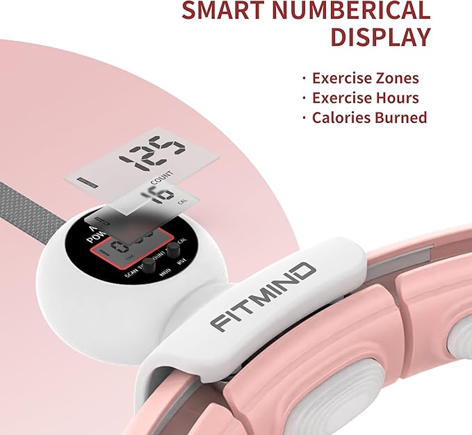 Upgraded Silent Hoop Weighted Workout Hoop for Weight Loss