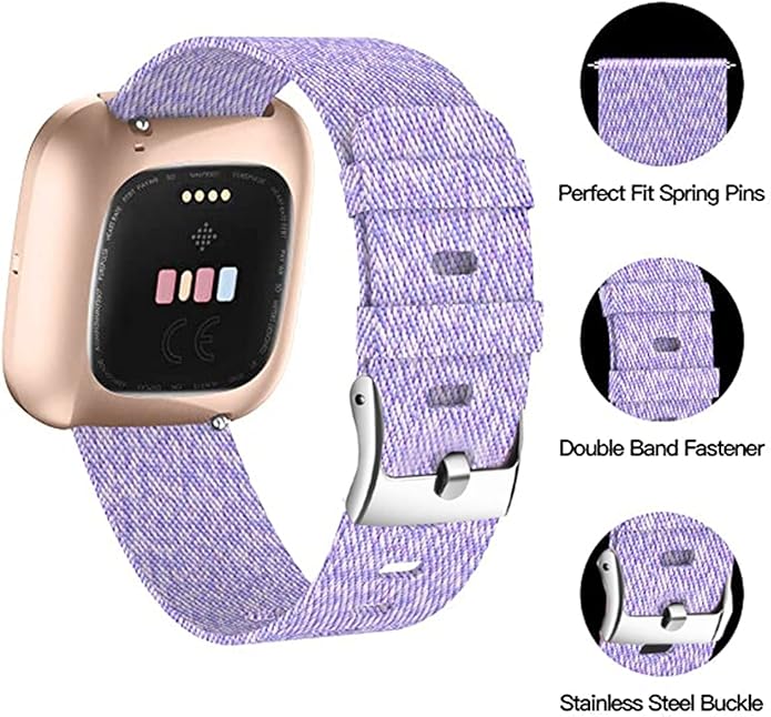 Compatible with Sanorum Smart Watches Band, 20mm, 22mm Breathable Nylon Woven Fabric Replacement Strap Compatible for HaSaKei G53, Sanorum G53, G56 Smart Watches