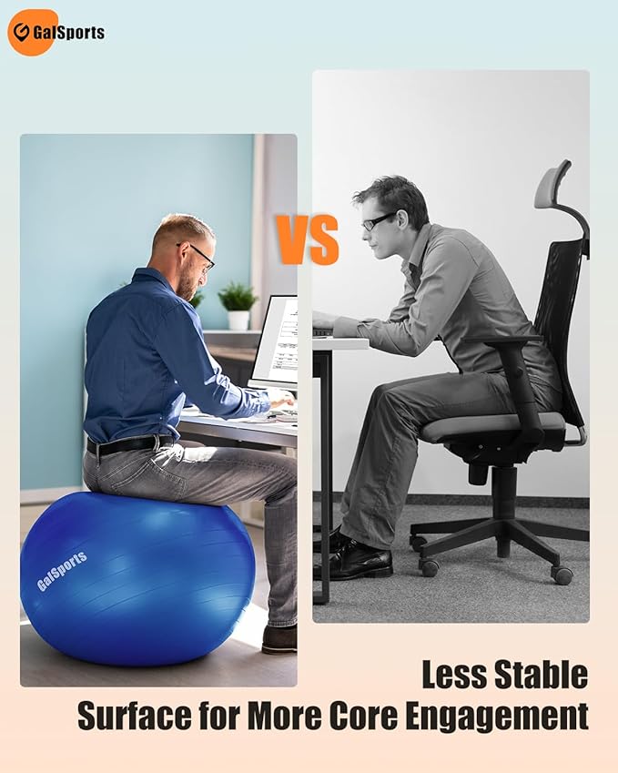 GalSports Yoga Ball Exercise Ball for Working Out