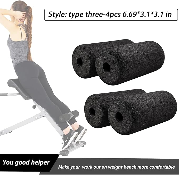 Foot Foam Pads Rollers Replacement Set for Home