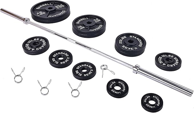 Signature Fitness Olympic Cast Iron Plate for Strength