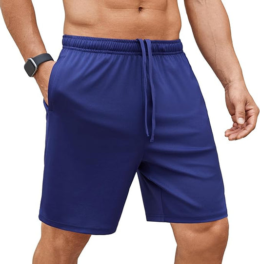COOFANDY Men's Gym Workout Shorts 7 Inch Stretch Athletic Shorts Lightweight Running Training Short Pants with Pockets