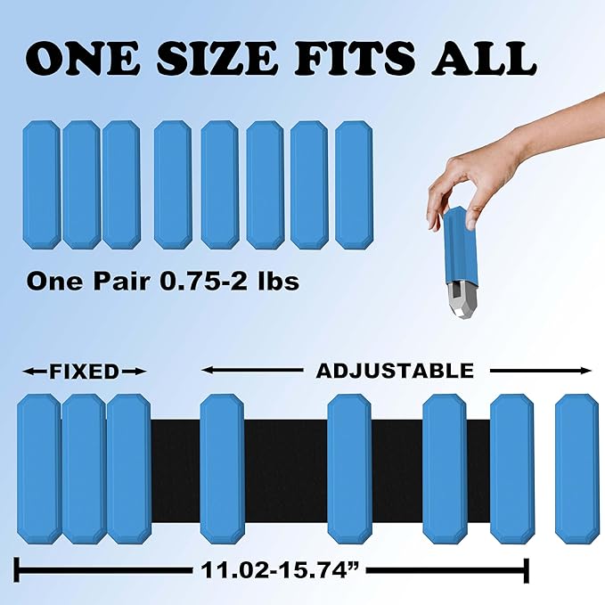 Pilates Wrist And Ankle Weights For Women At Home 1 lb 2 For