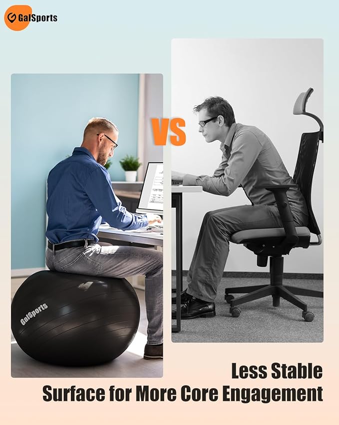 GalSports Yoga Ball Exercise Ball for Working Out