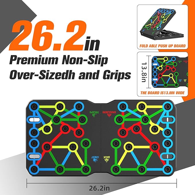 AERLANG Push Up Board 10 in 1 Push