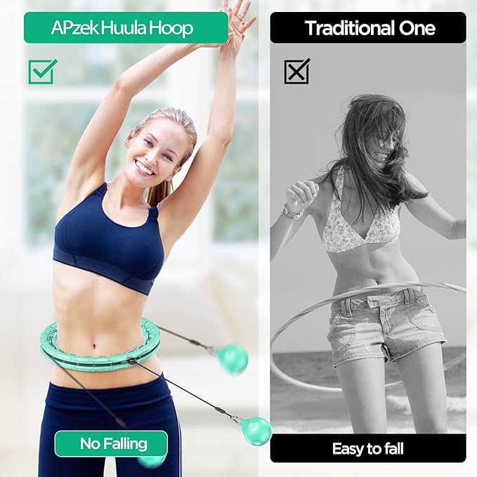 Weighted Exercise Hoop Plus Size 32 Detachable 2 in 1 Abdomen