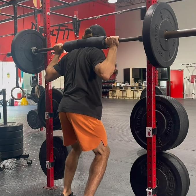 Barbell Pad Built-in Velcro Straps and Anti-Slide Design