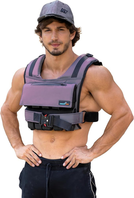 Weighted Vest 6lb, 10lb, 12lb, 25lb, 35lb, 45lb, 60lb Removable Iron Weights for Men and Women Workout for Calisthenics and Fitness Sport Training