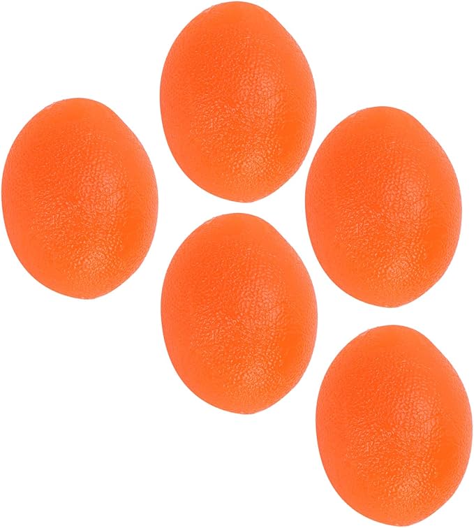 Sonew 5pcs Silicone Grip Ball Egg-Shaped Wrist Exercise