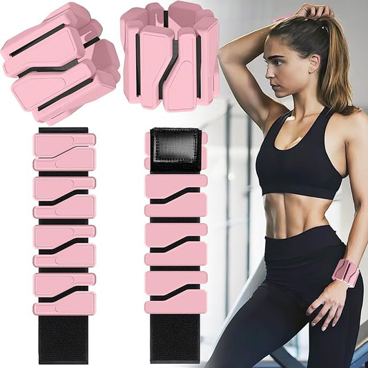 Wrist and Ankle Weights for Women Men, Wearable Strong Arm & Leg Weights Set of 2 (1Lb Each), Adjustable Ankle Weights for Home Gym, Yoga, Walking, Running, Dance, Pilates, Cardio, Aerobics