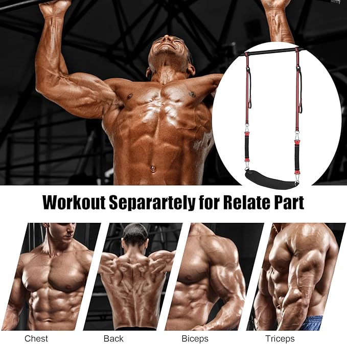 Pull Up Assistance Bands with Fabric Feet/Knee Rest
