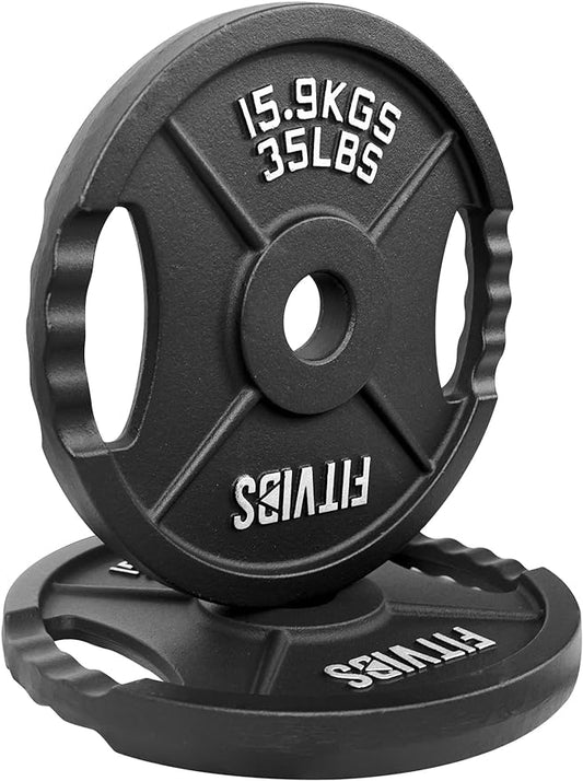 Signature Fitness Olympic 2-Inch Cast Iron Plate Weight
