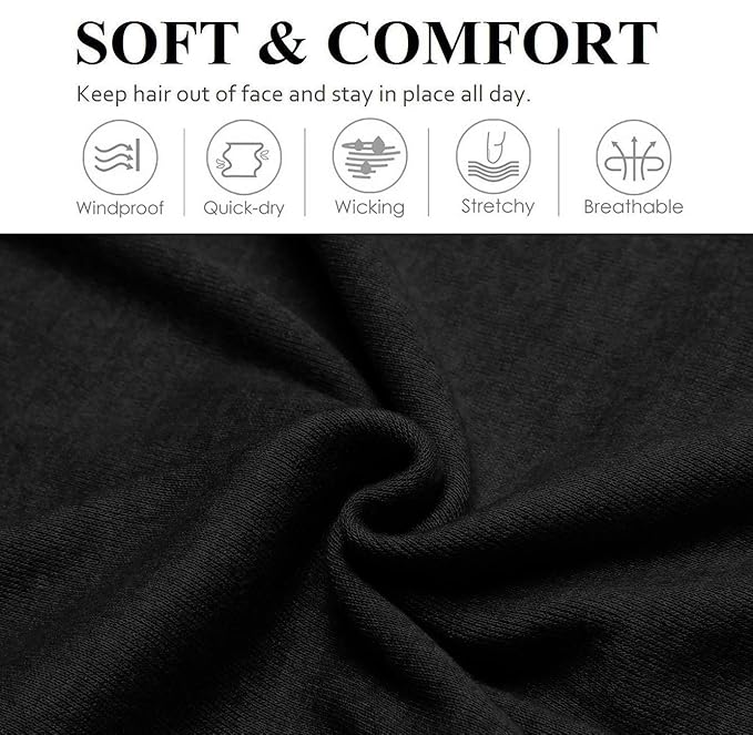 Wide Headbands for Women Non Slip Thick Large Head Bands for Women's Hair, Cloth Fabric Stretchy Hair Bands for Yoga Workout