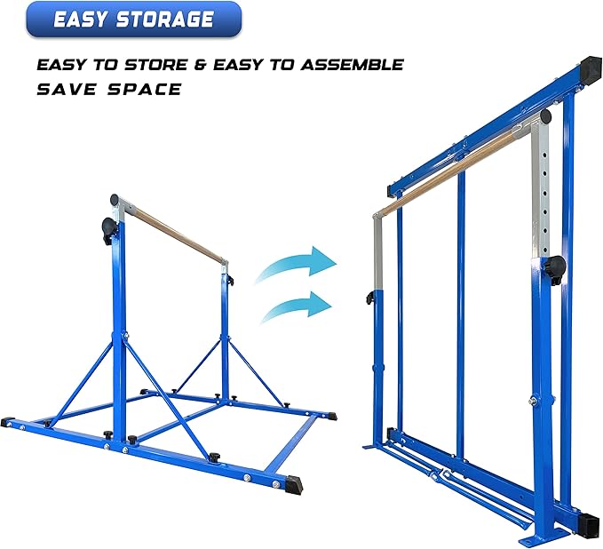 Gymnastic Bar For Kids and Teenage Ages 3-25 5 FT 6 FT 5 FT 6 FT