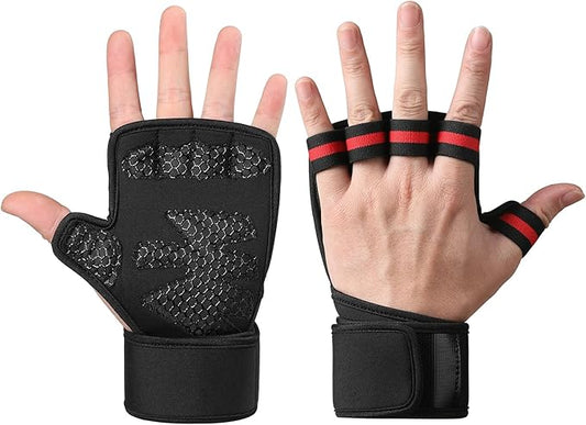 Weight Lifting Gloves Workout Gloves for Men Women, Wrist Wraps Wrist Straps for Weightlifting, Lifting Wrist Wraps Gym Gloves for Men Workout Gloves Women