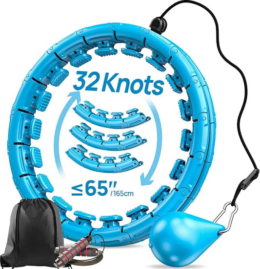 Weighted Exercise Hoop Plus Size 32 Detachable 2 in 1 Abdomen