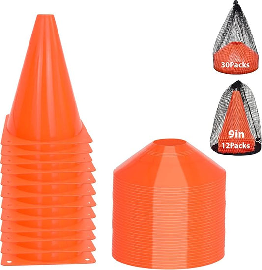 Soccer Cones Set 84/42Pcs 7"/9" 7"/9" Cones