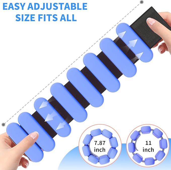 Adjustable Ankle Weights for Women Men Running,1 Pair (1Lbs Each)