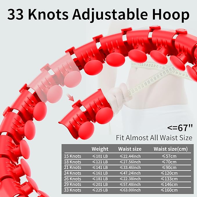 Upgraded 68inch 34 Knots Plus Size Silent Weighted