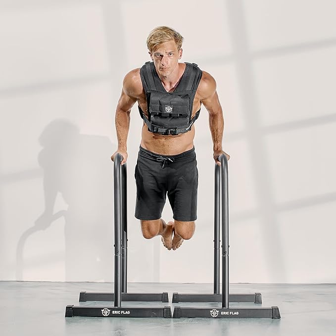 Weighted Vest - 40 lb Adjustable Weight Vest for Men & Women - Ideal for Crossfit, Calisthenics, Running & Walking - Comfortable, Durable, Breathable - Includes Removable Weights