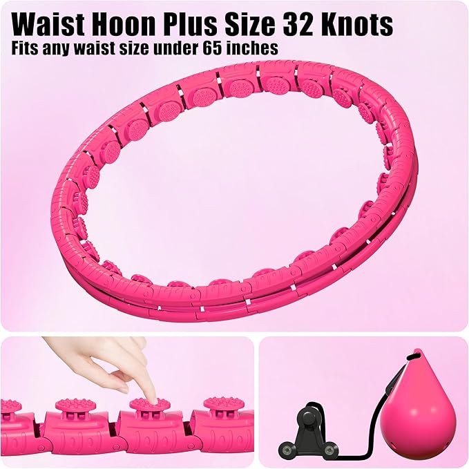 Infinity Weighted Fitness Circle for Adults 32 Detachable