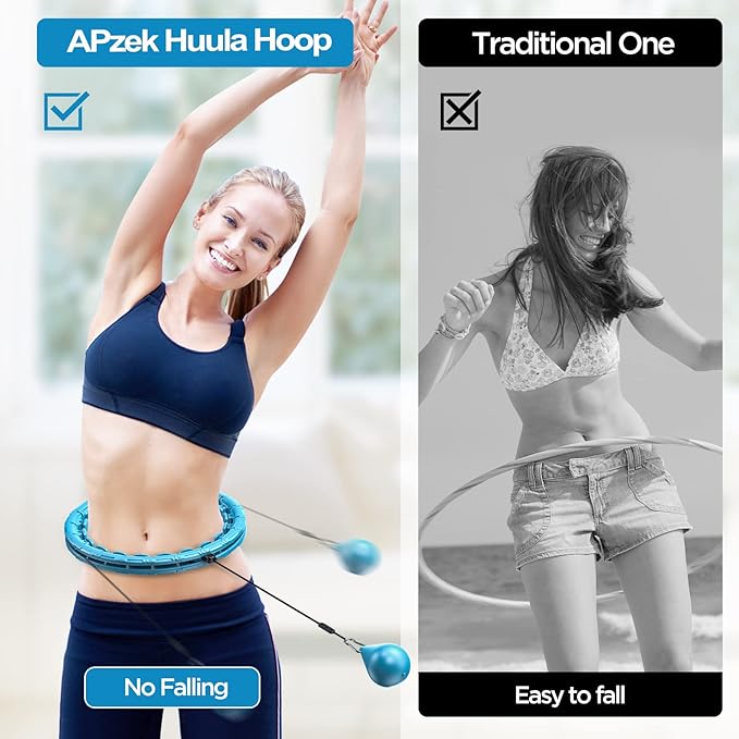 Weighted Exercise Hoop Plus Size 32 Detachable 2 in 1 Abdomen