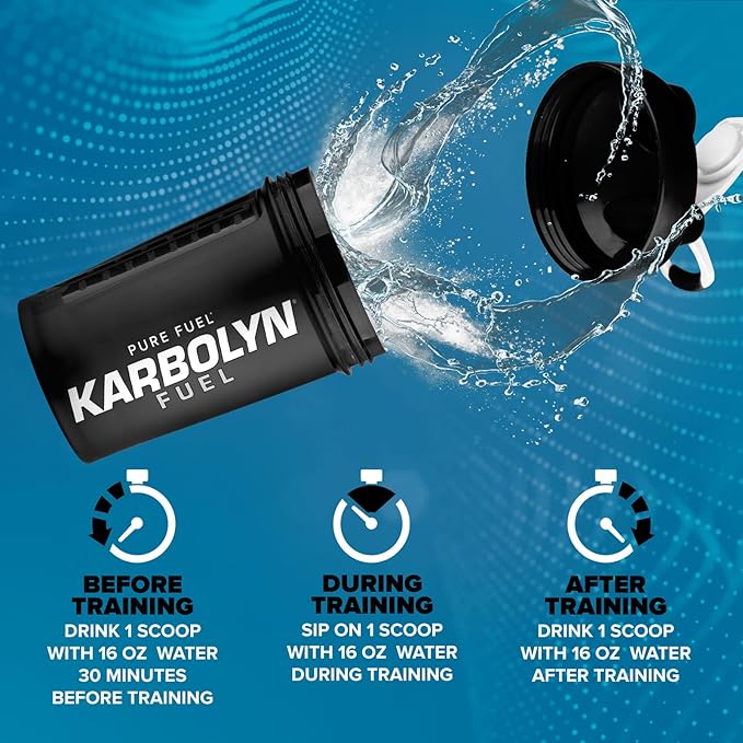EFX Sports Karbolyn Fuel | Fast-Absorbing Carbohydrate Powder | Carb Load, Sustained Energy, Quick Recovery | Stimulant Free | 39 Servings (Neutral)