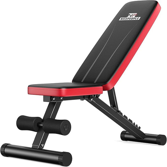 Basic Weight Bench for Home Gym 8 Backrests, 660LBS Weight
