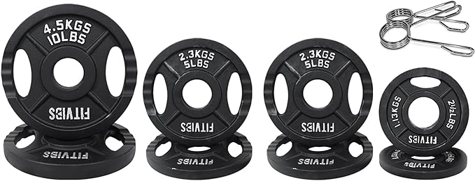 Signature Fitness Olympic Cast Iron Plate for Strength