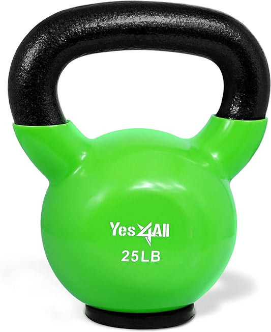 Yes4All Kettlebells Rubber Base (10-65 lbs)