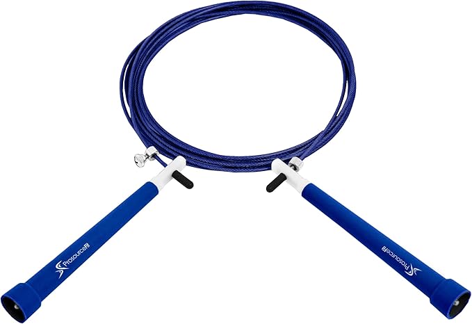 ProsourceFit Speed Jump Rope 10’ Adjustable Length, Super Fast Turning for Cardio, Boxing
