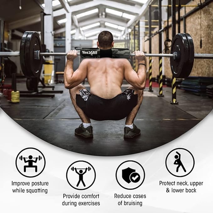 Yes4All Barbell Thick Foam Nylon Pad