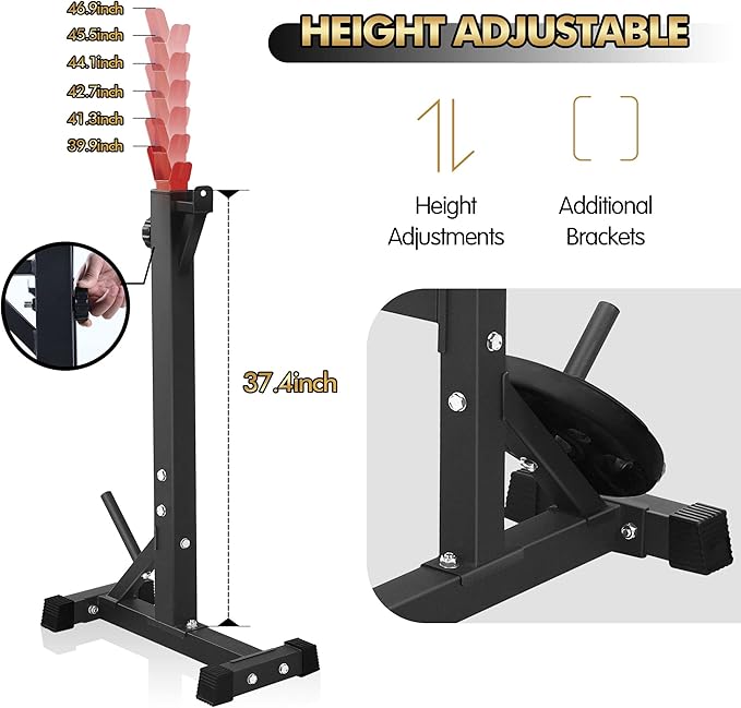 Bench Press, CANPA Olympic Weight Bench with Squat