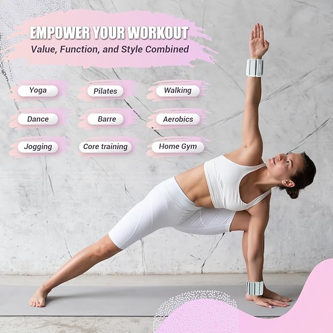 Wrist Weights for Women Set of 2 1 lbs