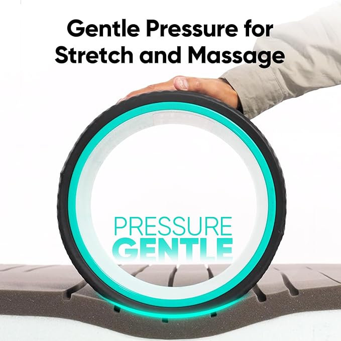 FitBeast Back Roller - Deep Tissue Massage Wheel, Yoga Wheel & Back Stretcher for Pain Relief
