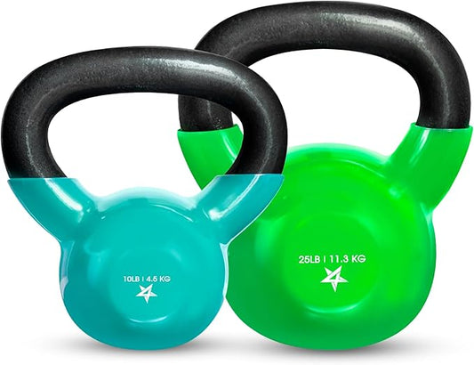 Yes4All Combo Kettlebells Vinyl Coated Weight Sets Great