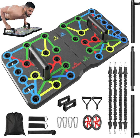 AERLANGUpgraded Push-up Board Home Fitness Accessories 30-in-2 Push-up