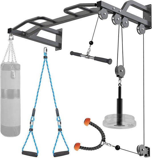 Kipika 48" Wall Mounted Multifunction Cable Pulley System Gym 48" Wall