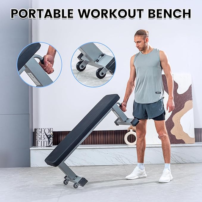 Flat Weight Bench Heavy Duty Fitness Bench