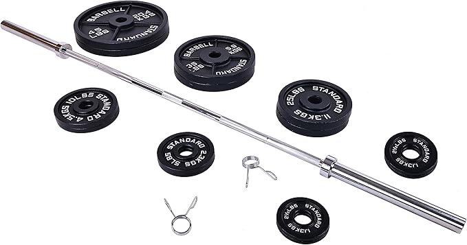 Signature Fitness Olympic Cast Iron Plate for Strength