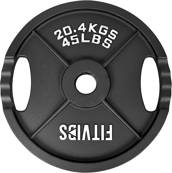 Signature Fitness Olympic 2-Inch Cast Iron Plate Weight