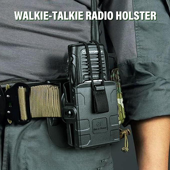 Gun & Flower Universal Tactical Radio Holster 1 Pack