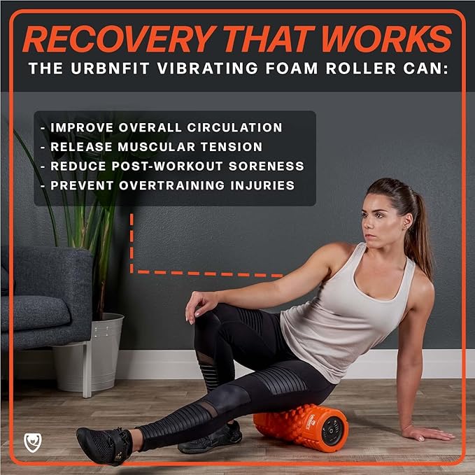 URBNFit Vibrating Foam Roller - Electric Muscle & 5 Speeds