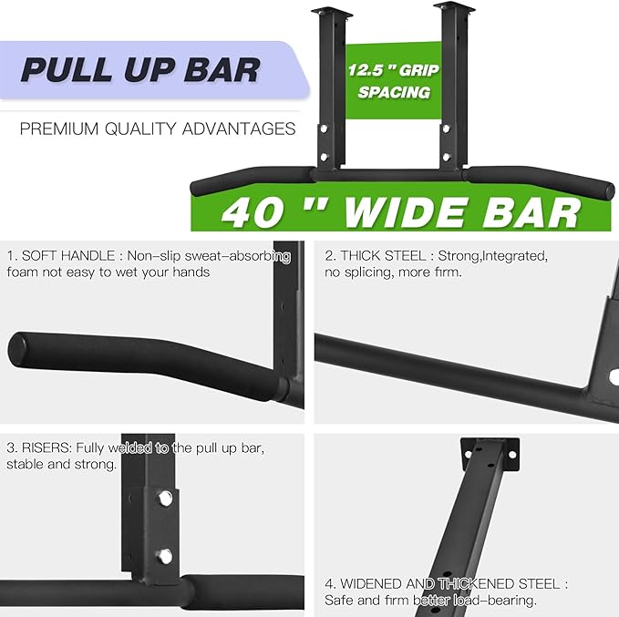 ATENTO Pull Up Bar 40'' Wide,