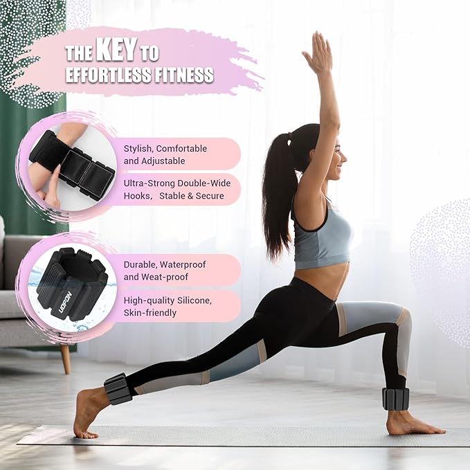 Wrist Weights for Women Set of 2 1 lbs