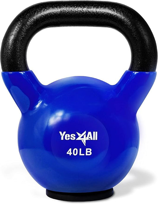 Yes4All Kettlebells Rubber Base (10-65 lbs)