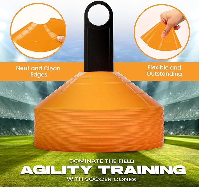 Soccer Disc Cones – Set of 50 Agility