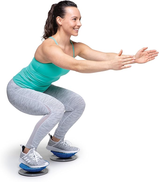 OPTP Dynamic Duo Balance & Stability Trainers (Pair) – Balance Trainer Set for Core Strength, Foot and Ankle Strengthening Equipment, Injury Recovery, Physical Therapy and Rehab Exercise - Includes Slip-Resistant Base