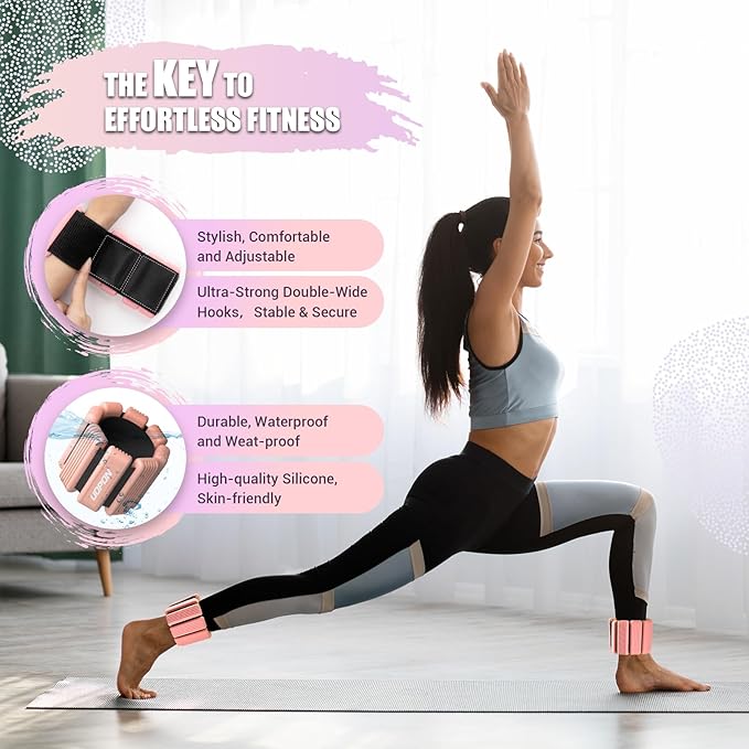 Wrist Weights for Women Set of 2 1 lbs