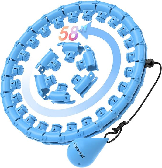 JKSHMYT Weighted Hula Circle Hoops for Adults Weight Loss 30 Detachable